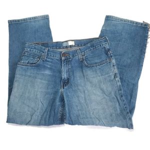 Signature Levi Loose Whiskers Denim Blue Jeans Baggy W 31 x L 27 14 Husky Unisex